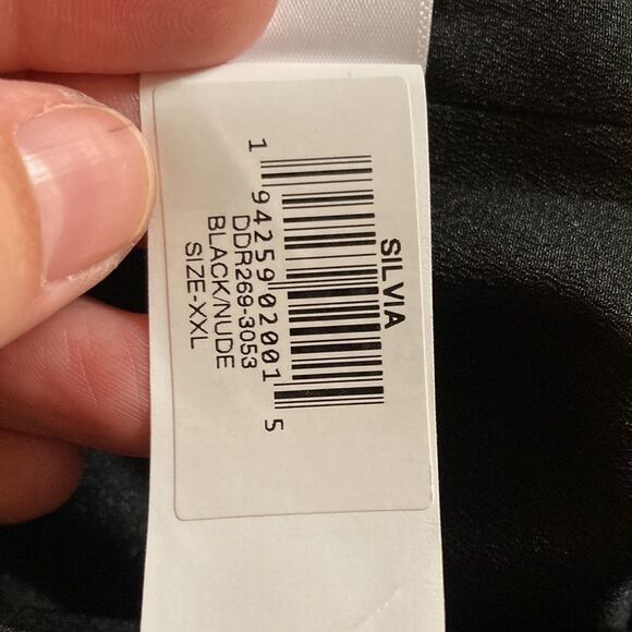 Dress the Population Black Sylvia Dress Sequinned Structured Bodice Cocktail XXL - Picture 15 of 15